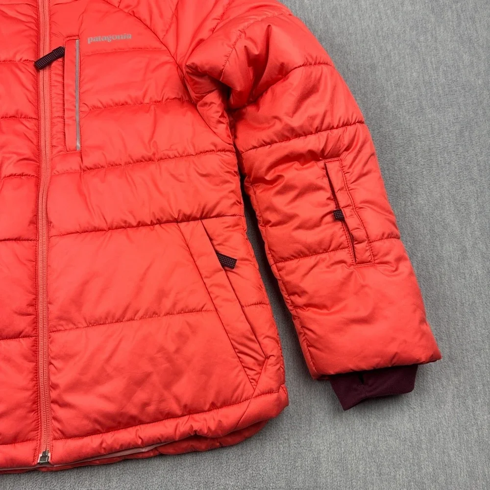 Patagonia Jacket Girls Large Orange Pine Grove Insulated Puffer Ski Quilt Hooded